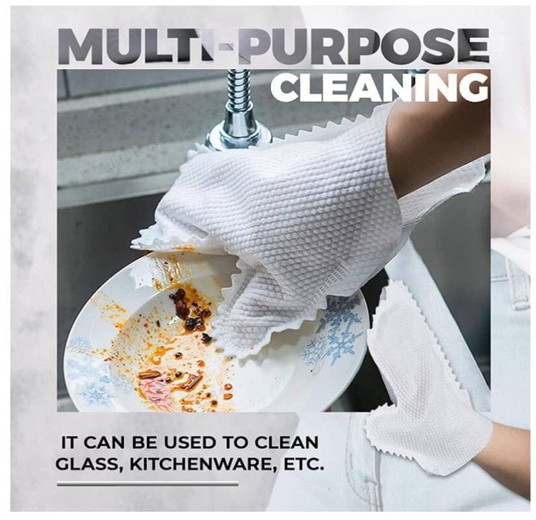 (🔥Last Day Promotion- SAVE 48% OFF) Dust Removal Gloves (buy 3 get 2 free now)