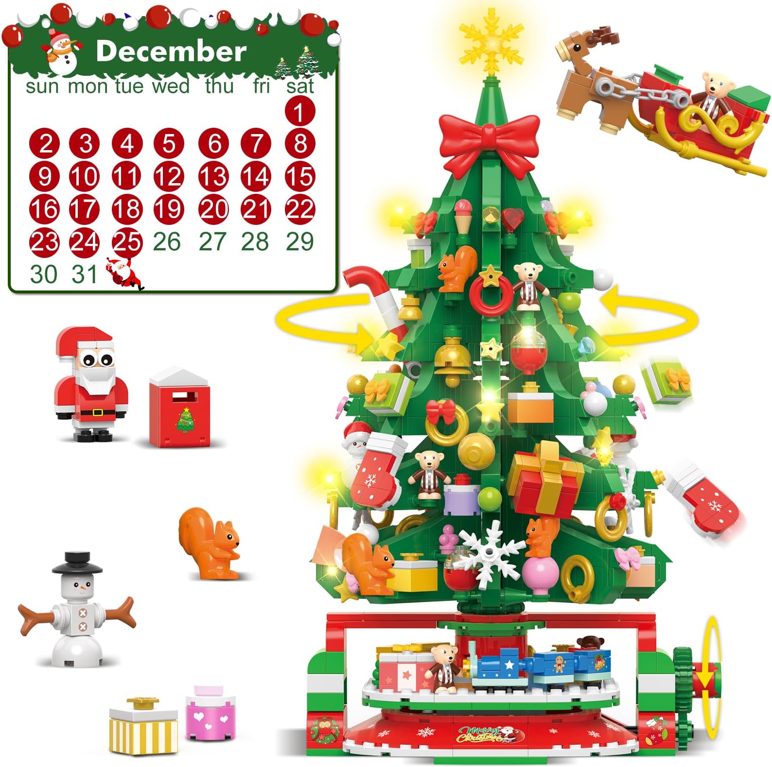 🔥Last Day Promotion - 70% OFF🎁Advent Calendar 2024 Christmas Tree Building Set