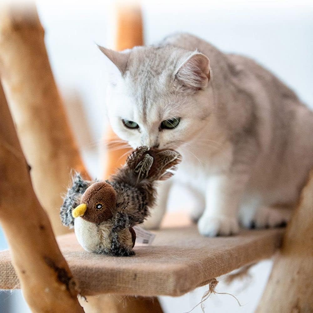 😻 HOT SALE 😻Interactive Chirping Bird Cat Toy