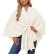 🎄TikTok Christmas Sale - 70% OFF🎉Elegant Shawl Wraps Soft Open Front Poncho Sweater