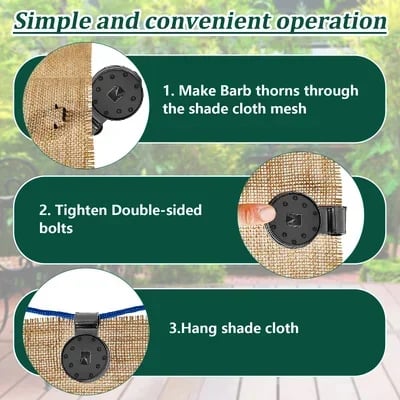 💥Last Day Promotion 🔥Shade Cloth Heavy Duty Lock Grip