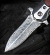 Damascus steel VG10 sharp pocket knife