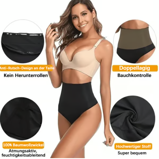 🔥Letzter Tag Kaufe 1, erhalte 1 gratis (JE NUR 7,99 €)🔥Shapewear-Höschen mit hoher Taille und Bauchkontrolle