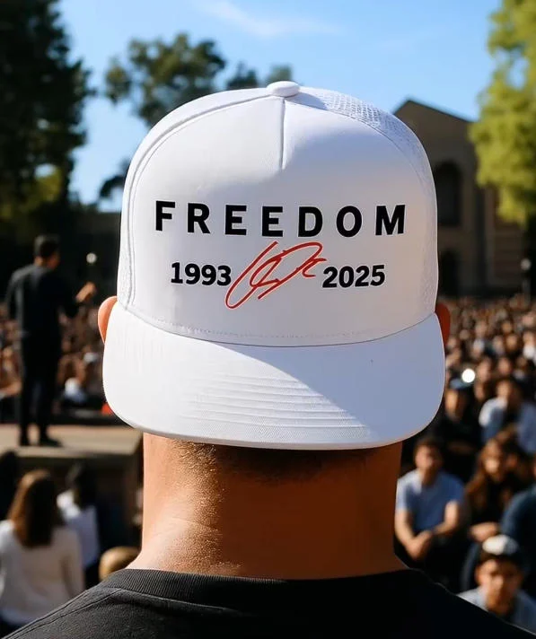 🙏60% OFF For Charlie's Fans - 🎗️🕊️Charlie Kirk Freedom Red SignatureMemorial Hat