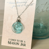 🌊Recycled Glass Spiral Earrings: Upcycled Mason Jar Dangles
