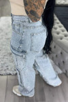 Women's Multi-pocket Rhinestone Casual Jeans --(SIZE:UK8-22,EU36-50)