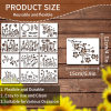 🔥Last Day Promotion 70% OFF🌻Garden Fence Large Flower Stencils