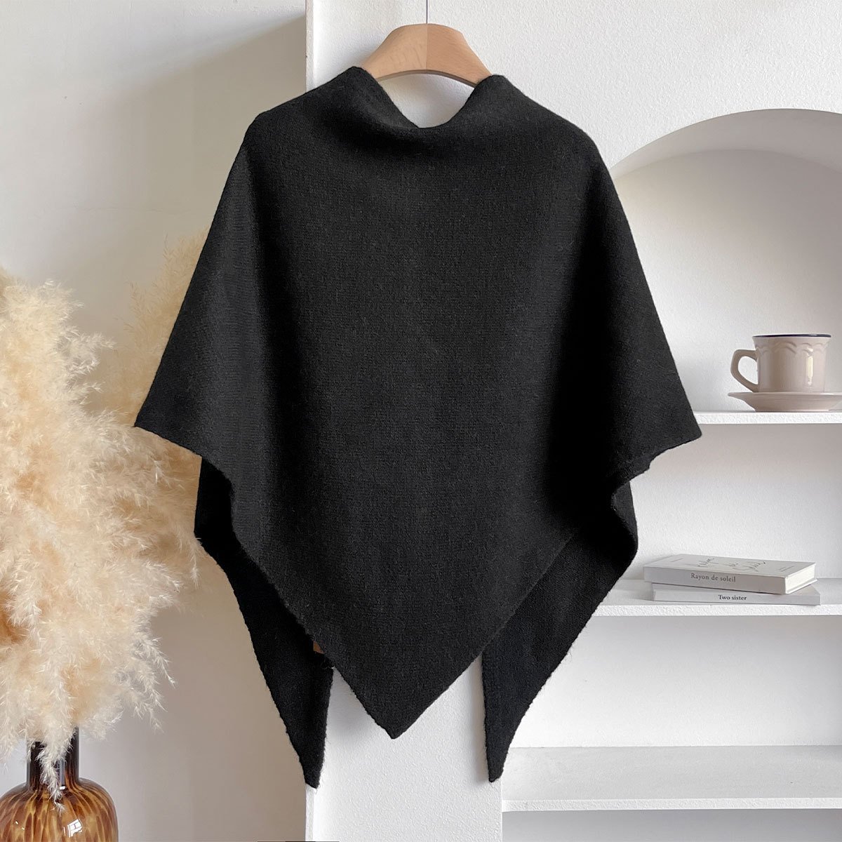 🍂TikTok Fall Sale — Last Day 70% OFF💕Women's Solid Color Wool Blend Shawl☁️