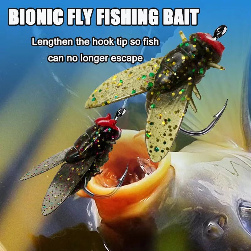 🔥Last Day Promotion 50% OFF🔥Bionic Fly Fishing Bait (Buy 10 Get 10 Free)