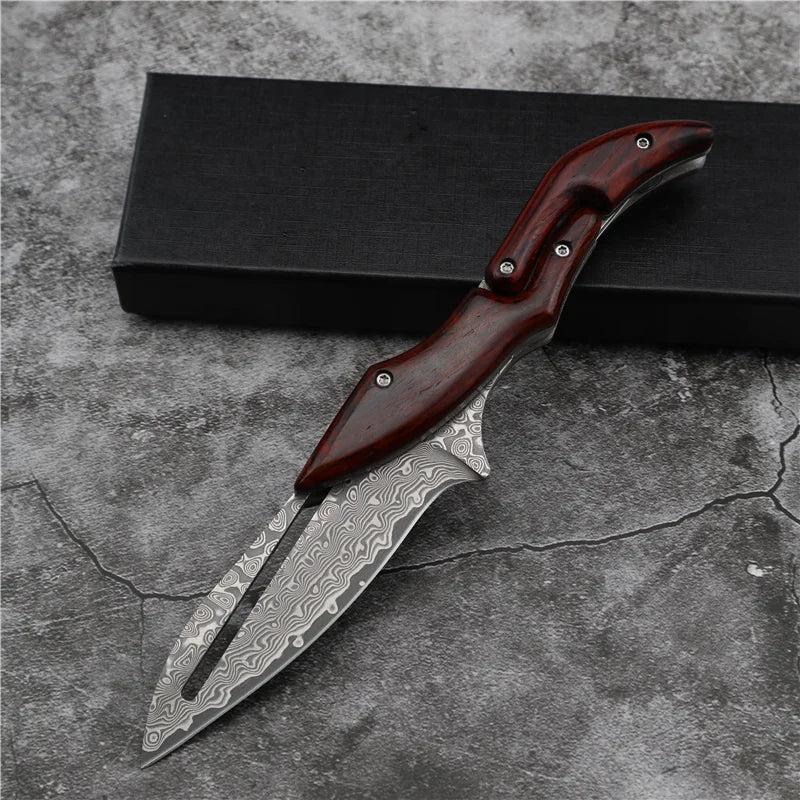 Damascus Steel Professional Folding Knife