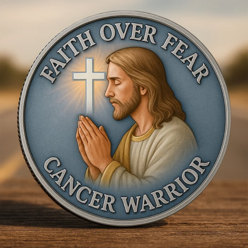 🏆Flash Sale 60% OFF - 🙏✝️ Cancer Warrior Prayer Coin