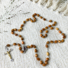 ✝️100% Handmade Olive Wood Carved Beads Rosary with Holy Soil(𝐂𝐡𝐚𝐝 𝐒𝐦𝐢𝐭𝐡 𝐇𝐚𝐧𝐝𝐦𝐚𝐝𝐞®)