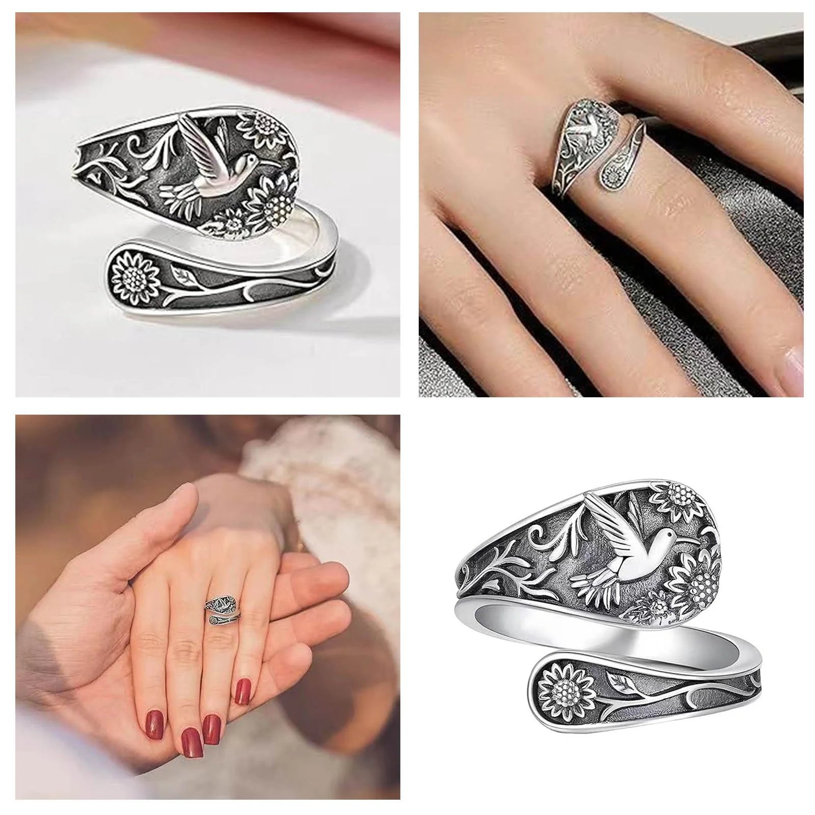 🔥Last Day Promotion 70% OFF🐦️Hummingbird Spoon Ring