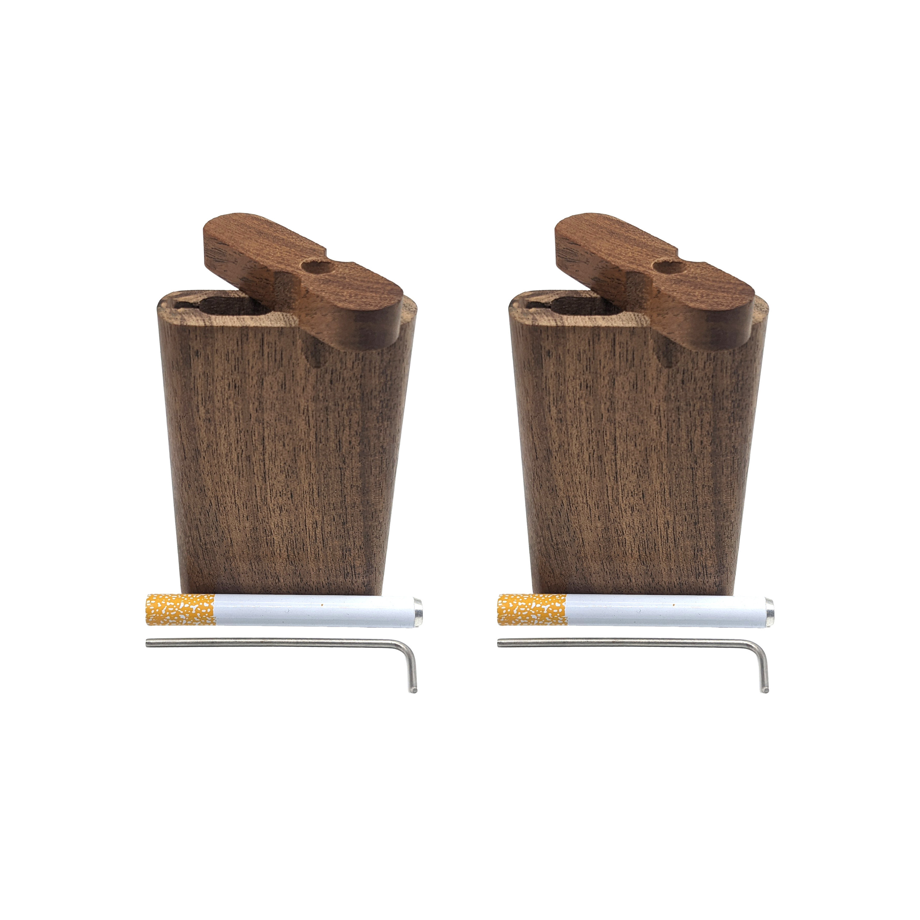 2 Pack Wood Dugout w/One Hitter & Cleaning Tool (BUY 2 SAVE 10%)