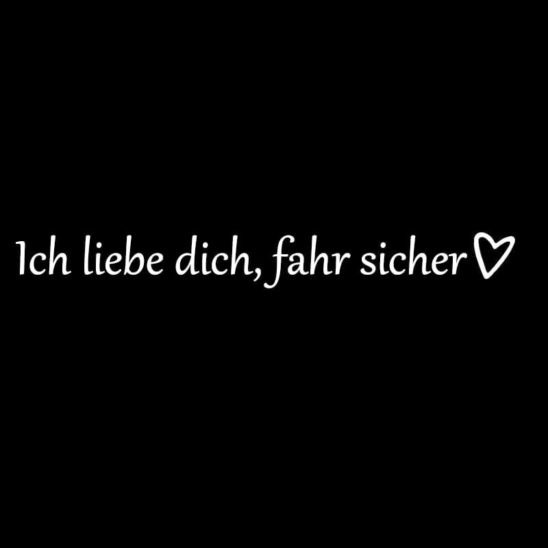✨1 KAUFEN, 1 GRATIS💓 „Ich liebe dich, fahr vorsichtig“-Aufkleber (4 Stück)