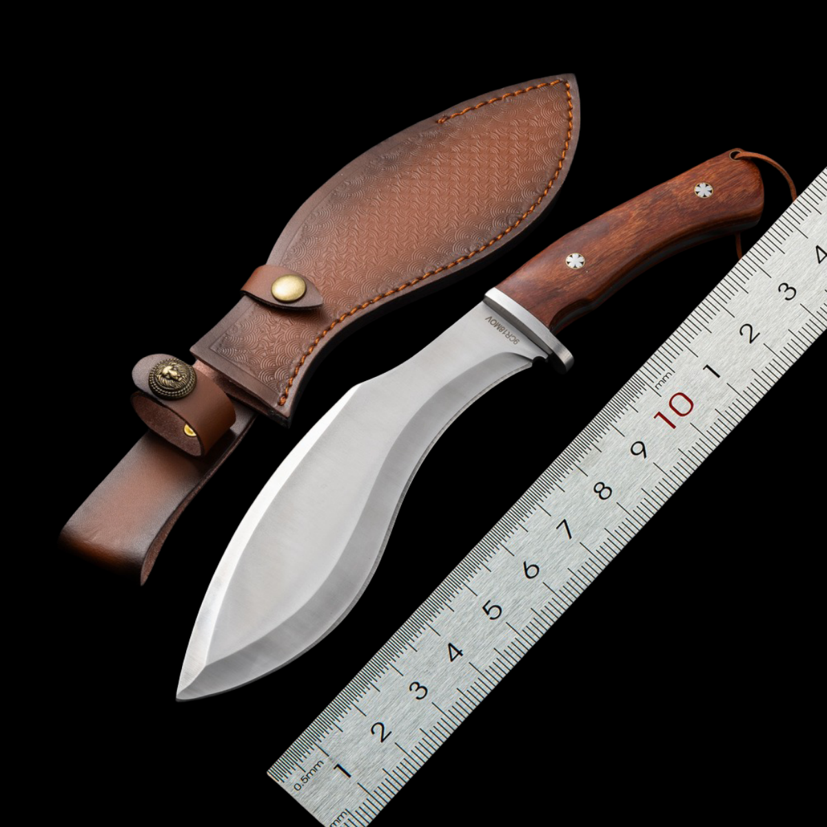 One-piece keel high hardness survival knife