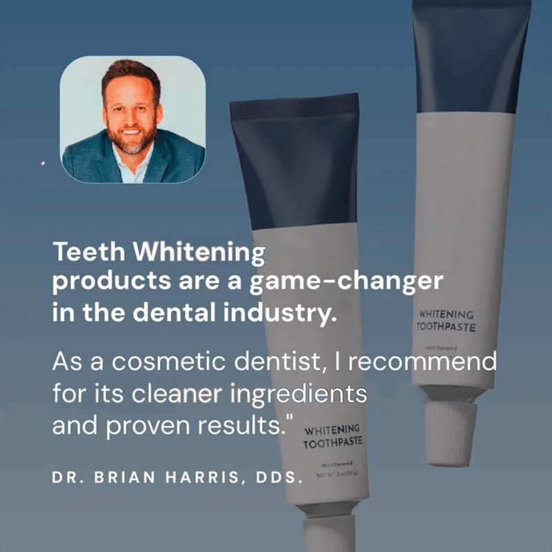 🦷Fluoride-Free Hydroxyapatite Teeth Whitening Toothpaste with Coconut Oil & Xylitol❄️