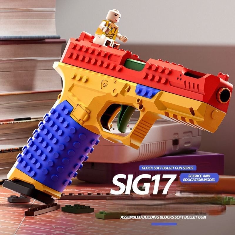🔥LAST DAY 50% OFF🔥Glock-Style Soft Bullet Toy Gun – DIY Build & Shell Ejection