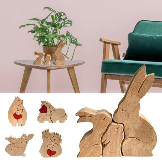 animal wood ornaments