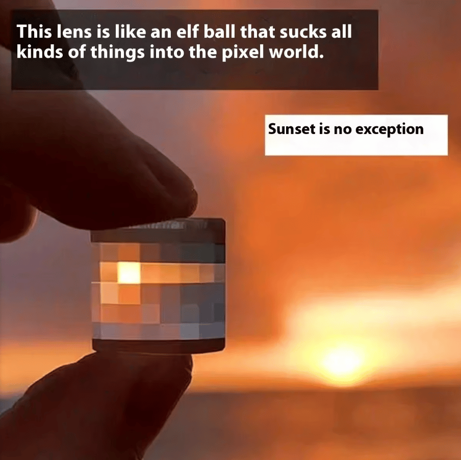 🎁TikTok Last Day Sale - 70% OFF⭐Crystal Pixel Filter Stone Keychain: A Pocket - sized Photo Enhancer🌈