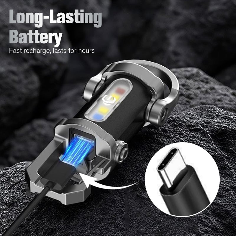 🎄TikTok Christmas Sale -70% OFF✨Portable Rechargeable Bright Keychain Flashlight