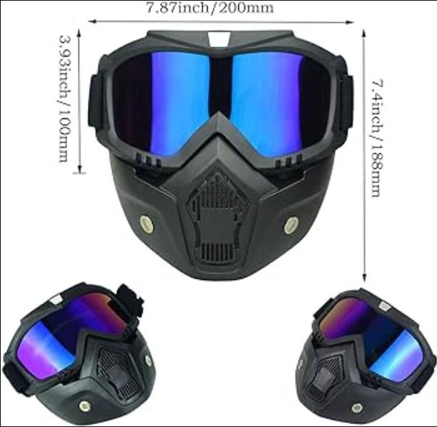 Tactical Universal Anti-UV HD Outdoor Sports Adjustable Mask