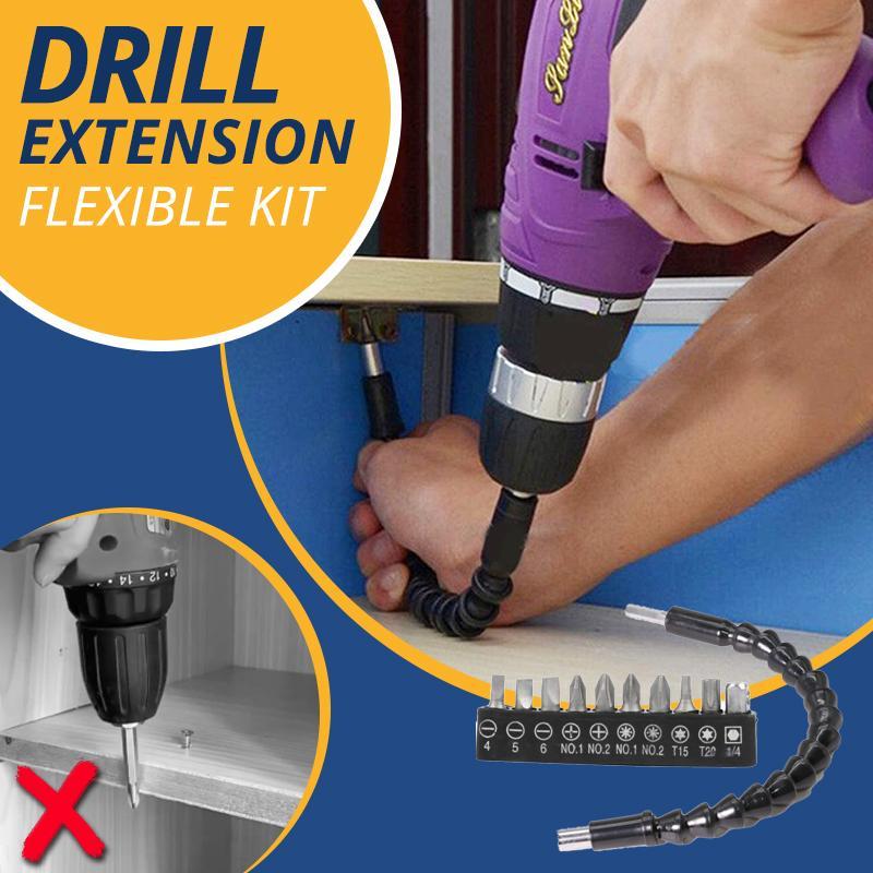 (🔥Last Day Promotion- SAVE 48% OFF) Flexible Drill Extension Kit (buy 2 get 1 free now)