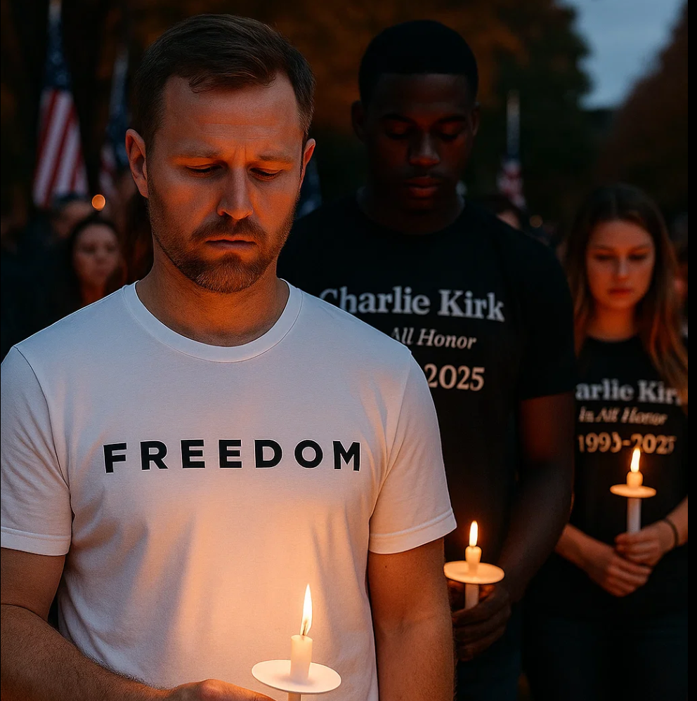 🙏FREEDOM T-Shirt / In All Honor – Charlie Kirk (1993–2025)
