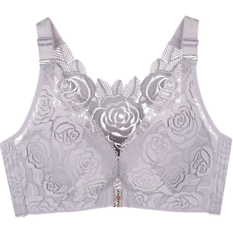 🔥Rose Embroidery Front Closure Wirefree Bra