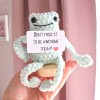 Emotional Support Crochet Leggy Frog Plushies