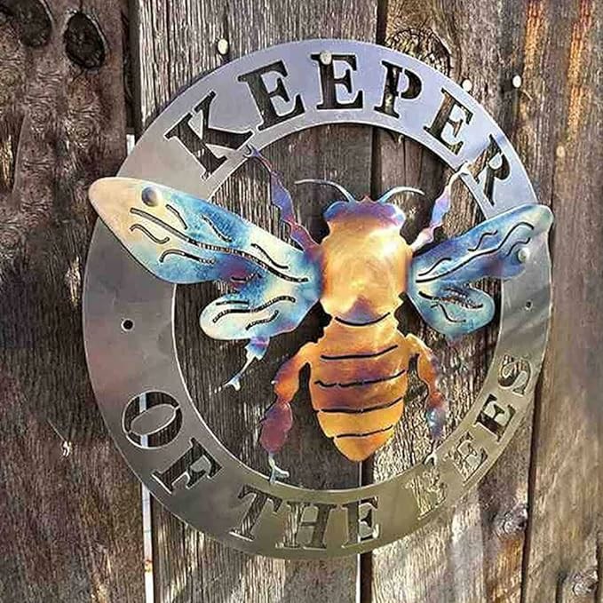 🐝Handmade Keeper of the Bees Metal Art