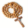 ✝️100% Handmade Jesus Cross Rosary Wooden Necklace(𝐉𝐚𝐜𝐤 𝐌𝐢𝐥𝐥𝐞𝐫 𝐇𝐚𝐧𝐝𝐦𝐚𝐝𝐞®)