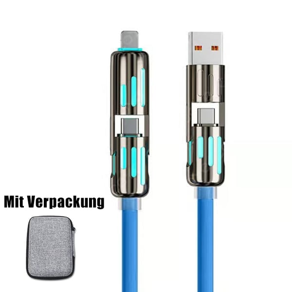 🔥DIREKTVERKAUF AB WERK⏰4-in-1-USB-Ladekabel, Schnellladung MAX 60 W