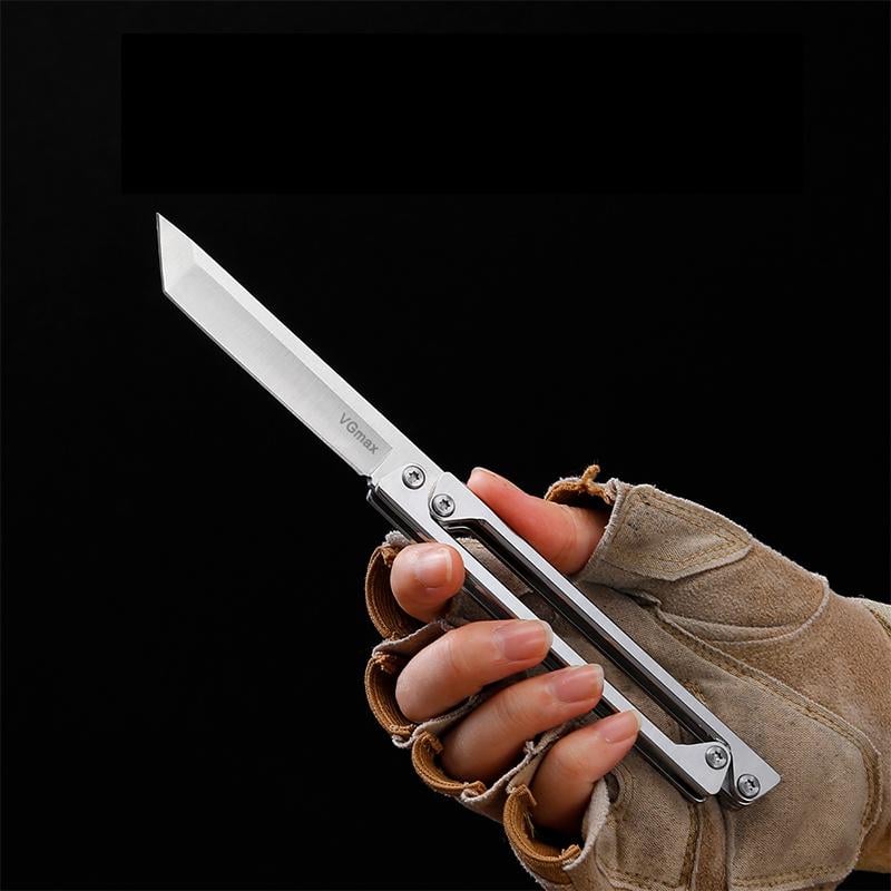 ShadowFold Tanto — Concealed Folding Butterfly Knife (EDC Tanto)