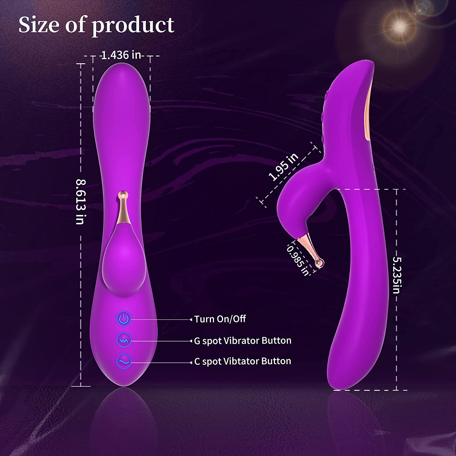 SHEMESIX - Female Masturbation Vibrator - Rabbit Dildo Vibrator Sex Toy