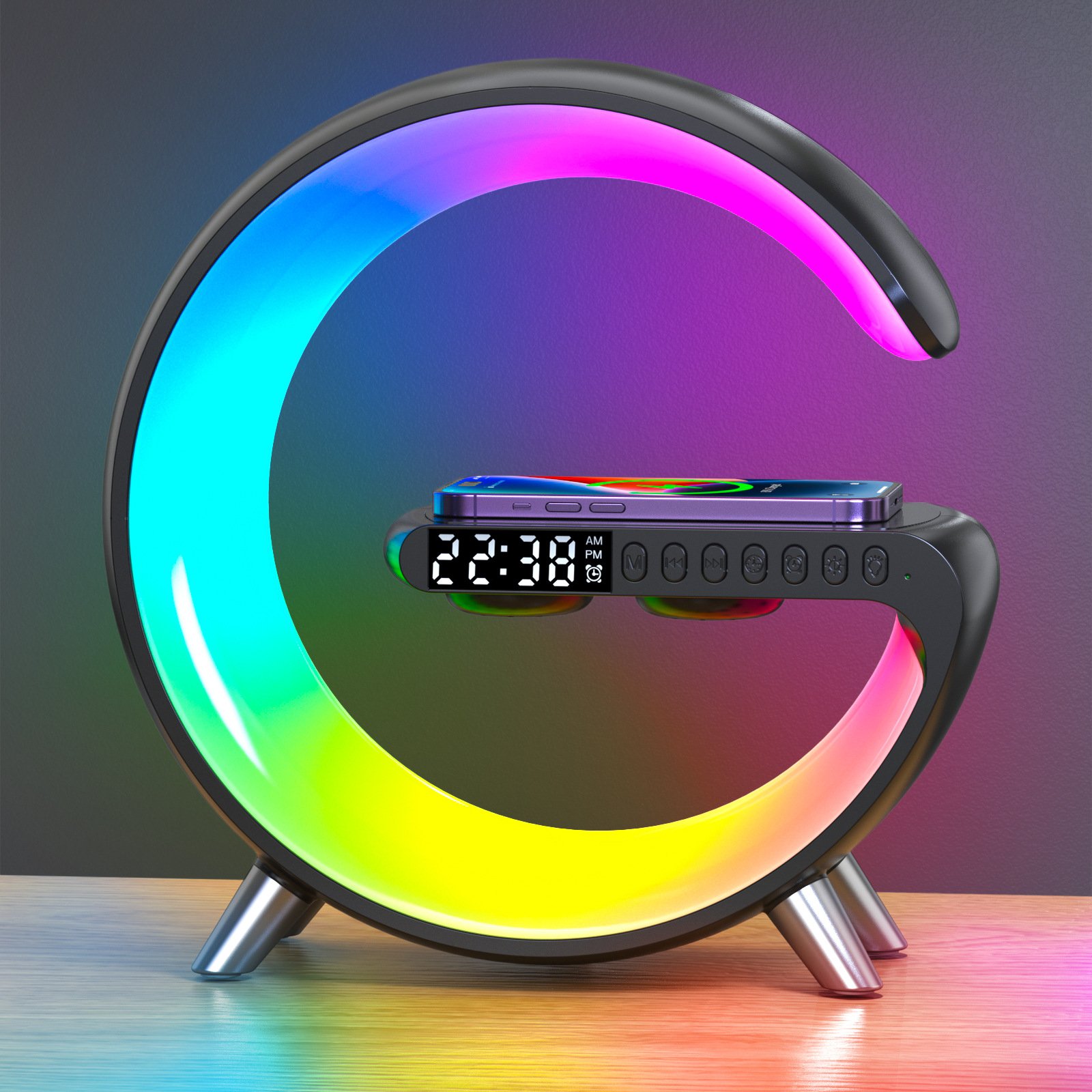 Last Day Promotion - 🔥Multifunctional wireless charging + alarm clock Bluetooth⚡