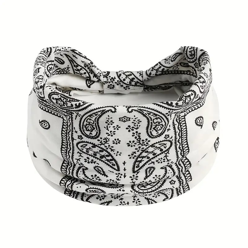 🔥Heißer Verkauf 49% Rabatt🥰Boho Paisley Printed Wide HeadBand