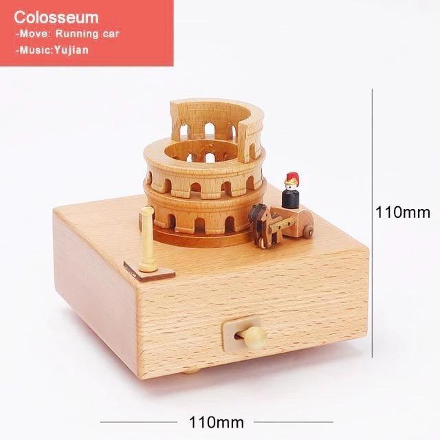 (New Year's Pre-Sale-Save 50% Off)Handmade Wooden Rotating Music Boxes - 🔥BUY 2 FREE SHIPPING