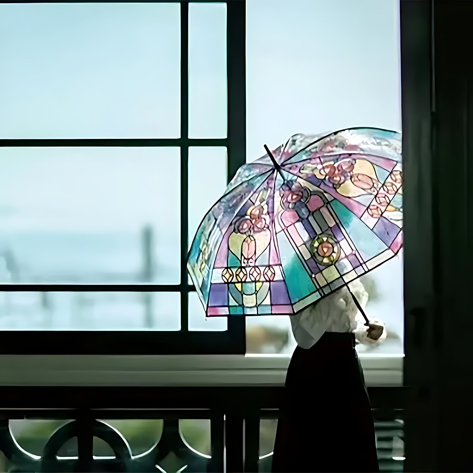 🔥Hot Sale 60% OFF ☔Vintage Stained Automatic Umbrella