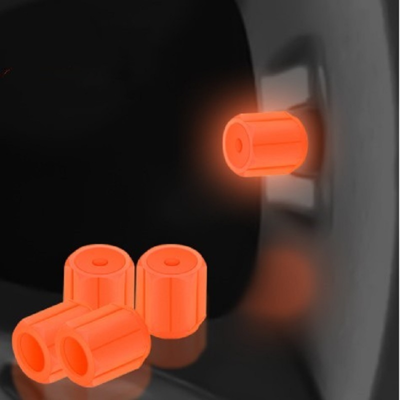 🔥Last Day 50% OFF🔥UNIVERSAL FLUORESCENT CAR TIRE VALVE CAPS 4PCS