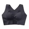Ice Silk Seamless 3D Padded Front Buckle Support Bra