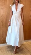 Women's V-neck Cap Sleeve Casual Dress