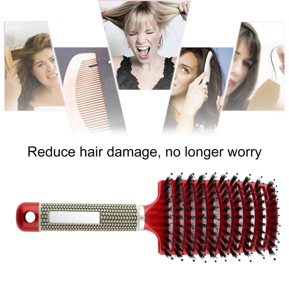 🌲Early Christmas Sale 48% OFF-Detangler Bristle Nylon Hairbrush(BUY 2 FREE SHIPPING)