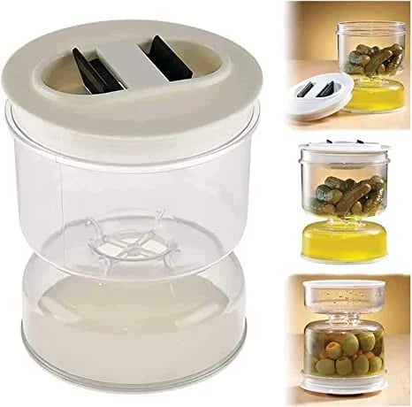 🎄Early Christmas Sale 50% OFF - 🔥Pickle and Olives Jar Container with Strainer