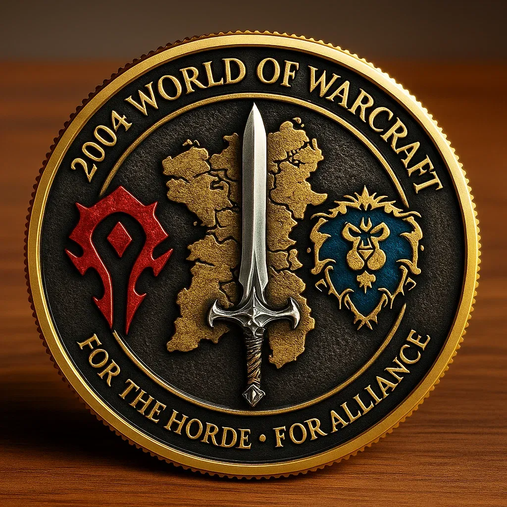 🔥Limited Edition🎁World of Warcraft 2004 Commemorative Coin