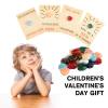 ✨24 Pack Valentines Cards with Heart-Shape Crystals