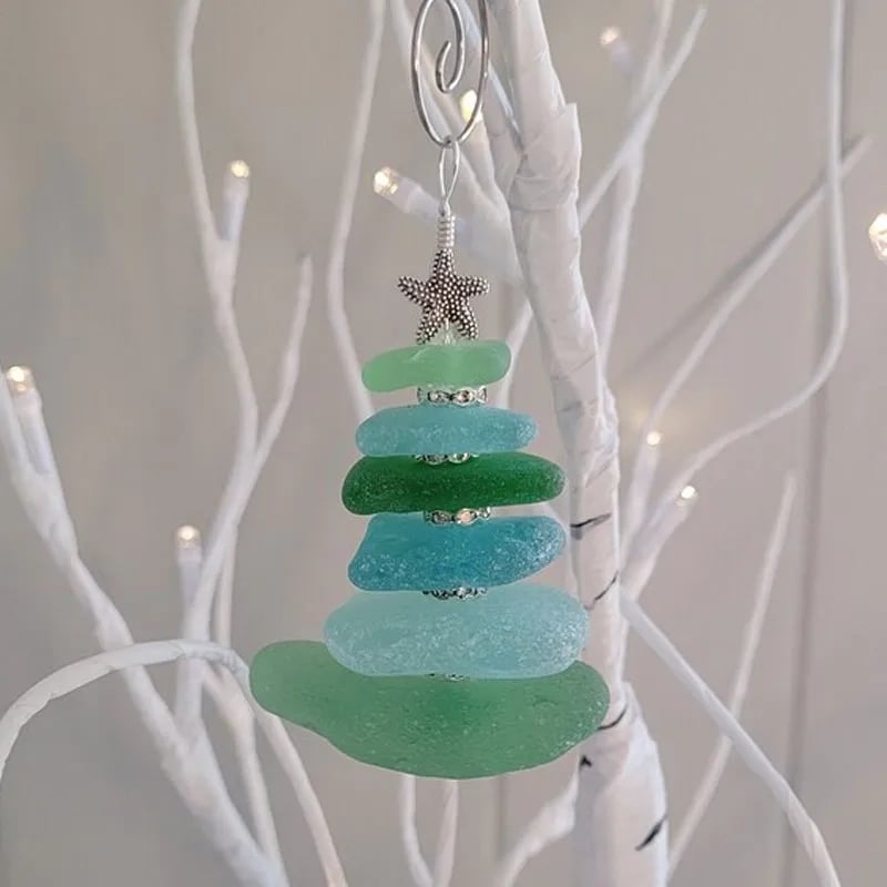 🎅Early Christmas Sale 49% OFF🎄 - Sea Glass Christmas Tree Ornament