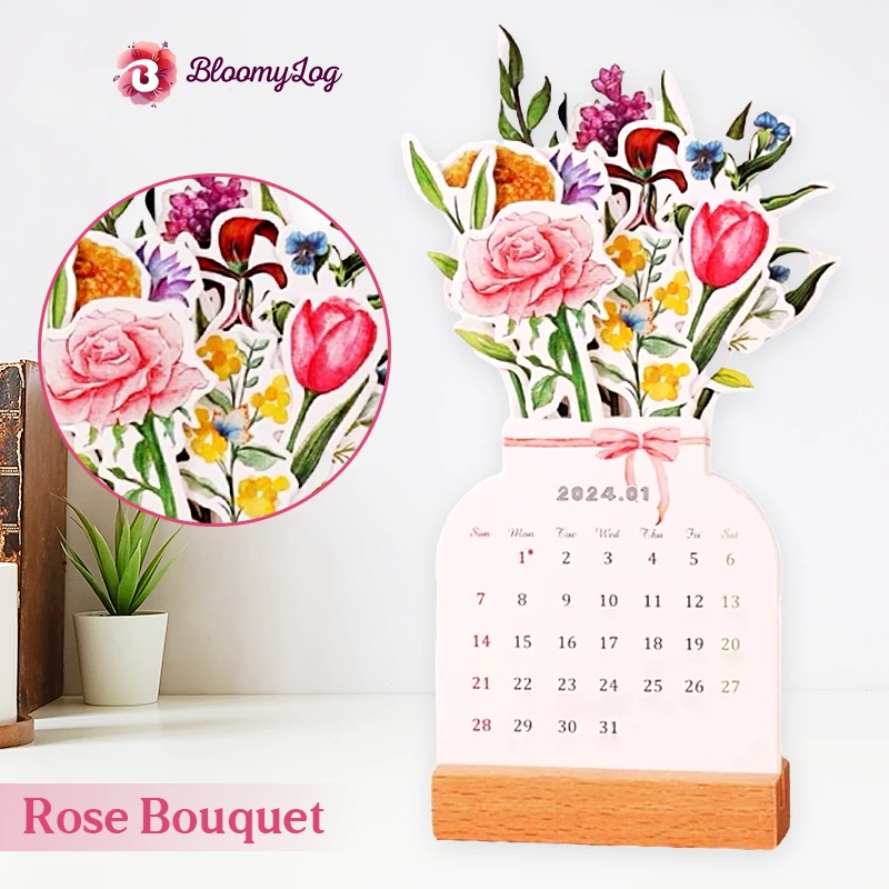 🌲EARLY CHRISTMAS SALE - 70% OFF🔥BloomyLog - 2024 Bloomy Flower Calendar