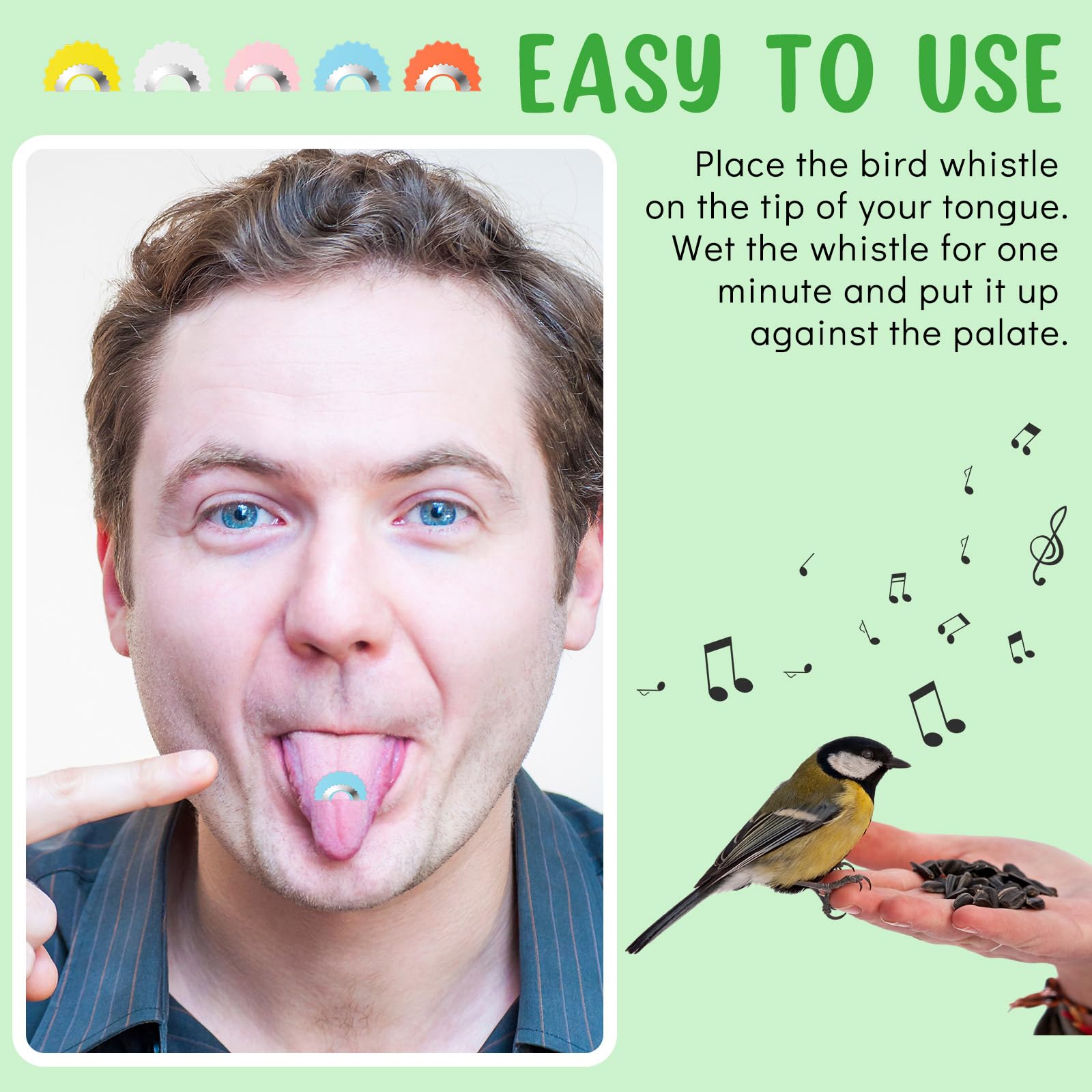 🔥Hot Sale 49% OFF - Bird Whistle Toys Bird Caller 5 Pack