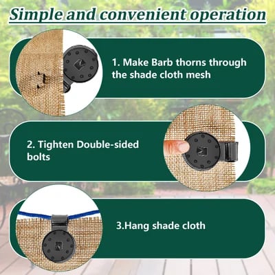 SUMMER  HOT SALE - Shade Cloth Heavy Duty Lock Grip 2024 NEW-VERSION